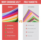 40PCS Felt Fabric Sheets Craft - Image 3