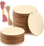 FSWCCK 50 PCS 4 Inch Wood Circles by FSWCCK