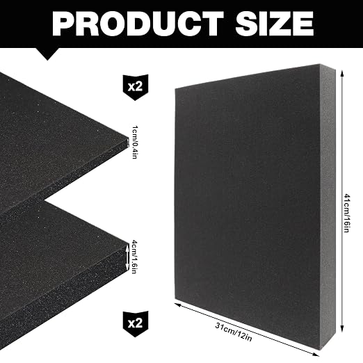 4PCS High Density Polyurethane Foam Sheets - Image 2