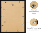 12x16 Picture Frame with Wavy Mat, Wooden Real Glass 12 x 16 Photo Frame - Image 4