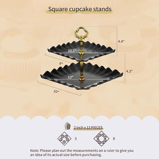 Pack of 11 NWK Cake Stand Set, - Image 3