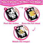 FUNNYB&G Foil Art Craft Kit for Girls 4-10 Years Old: Mess-Free & No-Glue - Image 4