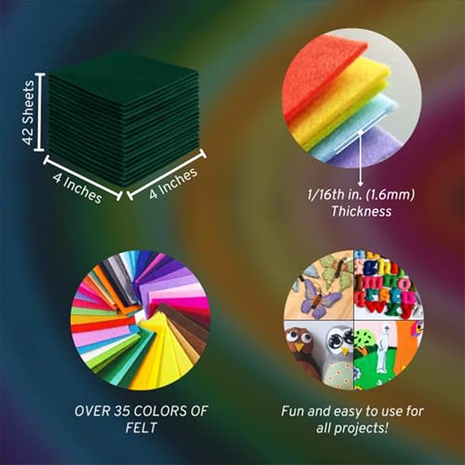 FabricLA Acrylic Felt Sheets for Crafts - Image 3