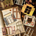 Vintage Scrapbook Paper Window Cutout Stickers - Image 4