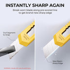 Nicpro 10 Pack Utility Knife Set, Retractable Box Cutters - Image 7