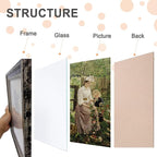 18x24 Picture Frame with Real Glass set of 2, Vintage Frames - Image 3