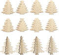 COCHIE DIY 3D Christmas Tree Wood Crafts to Paint, Paintable Unfinished Wooden by COCHIE