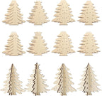 COCHIE DIY 3D Christmas Tree Wood Crafts to Paint, Paintable Unfinished Wooden by COCHIE