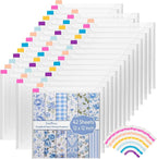 42 Pack 12x12 Scrapbook Paper Storage Organizer w/120 Label Stickers, Photos by Sxaffayc