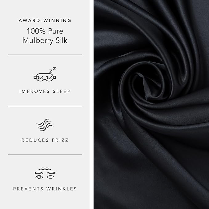 Fishers Finery 19mm 100% Pure Mulberry Silk Pillowcase, Quality Tested - Image 5