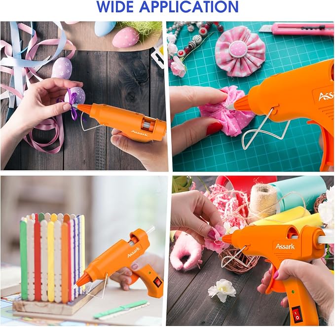 30W Mini Hot Glue Gun Kit with 30 Glue Sticks, Fast Preheating Hot Melt - Image 6