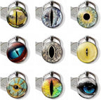 100PCS 30/25/20/16/12/8/6mm Assorted Mixed Size Eyes Glass Cabochon - Image 3