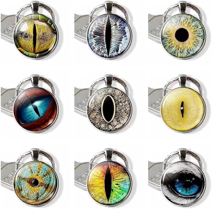 100PCS 30/25/20/16/12/8/6mm Assorted Mixed Size Eyes Glass Cabochon - Image 3