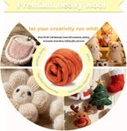 Wool Roving-3.5oz Needle Felting Wool, Soft Multi-Color Wool Fiber, Perfect - Image 3