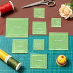 BENECREAT 16 Pcs Square Quilting Template, Acrylic Intricate Sewing Machine - Image 4