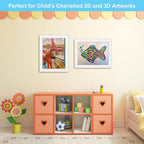 Kids Art Frames, 8.5x11 Front Opening Kids Artwork Frames Changeable, Holds 50 - Image 6