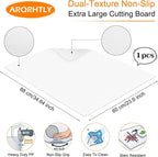 34.6" x 23.6" Cutting Mat for Countertop Protection 2MM Polypropylene Flexible - Image 2