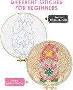 TCDZMYGS Gnome Punch Needle Kits, Flower Gnomes Punch Needle Kits - Image 4