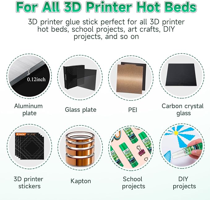 3D Printer Glue Sticks, 36 Grams Each PVP Solid Glue Sticks - Image 4