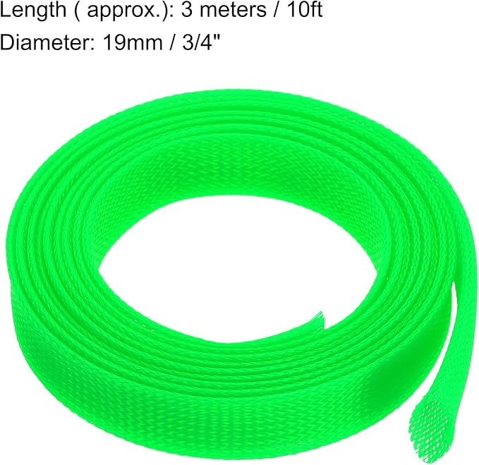 uxcell Expandable Sleeving, 1 3/16-inch 10ft Cable Sleeve - Image 3