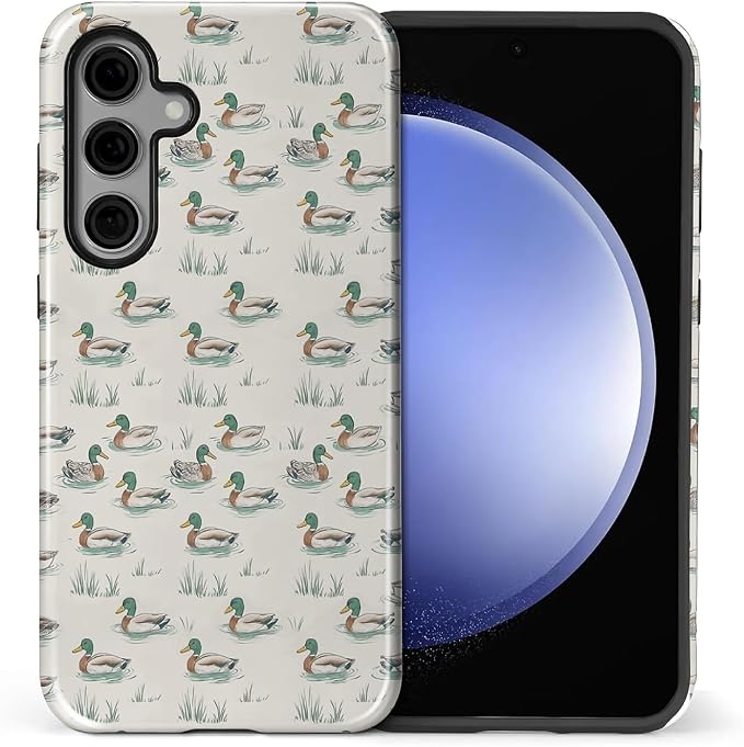 for Samsung Galaxy S24 Plus Case, Cute Duck Pattern Glossy 2 in 1 Shockproof - Image 2