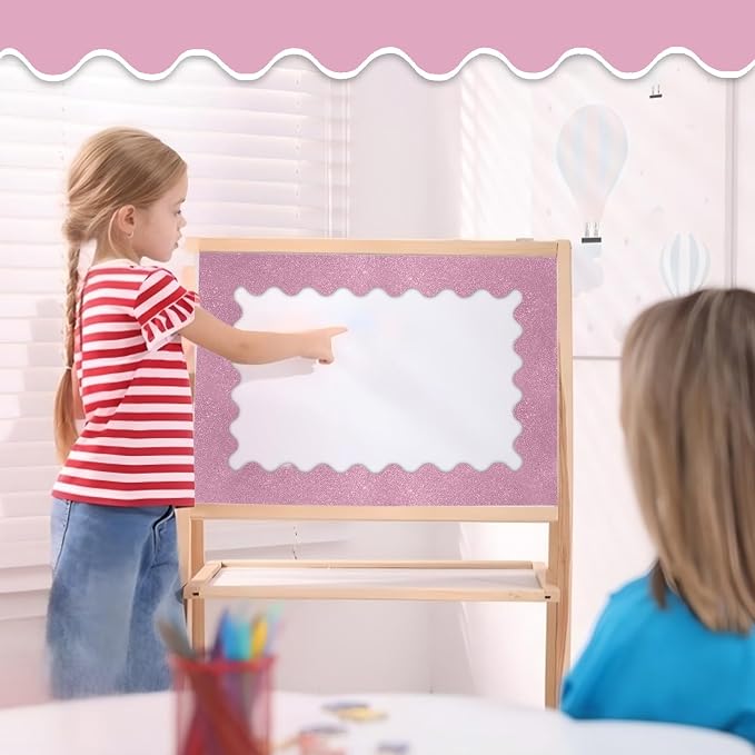 70Ft Shine Bulletin Board Borders，Scalloped Poster Boards Decorations Trim - Image 6