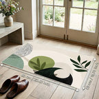 Modern Abstract Plant Area Rug 15.7 x 23.6 Inches, Faux Cashmere Door Mat - Image 7