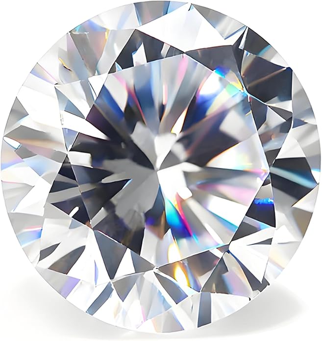 Round Cut White Cubic Zirconia Stones, 5A Quality, Loose CZ Synthetic Gemstones by BLAROSEMoissaniteStone