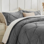 BEDELITE Pintuck Fluffy King Size Comforter Set - Image 2