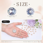 180pcs 10mm Crystal Glass Beads - Image 2
