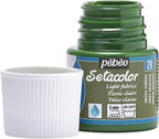 Pebeo Setacolor Light Fabrics Paint 45-Milliliter Bottle, Moss Green - Image 2