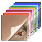 Colored Mirror Acrylic Sheet Set, 10 Pack 8×8 inch – Laser Cutting & DIY Crafts by SAKRNIC