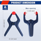 WORKPRO Spring Clamp Set 16-Piece 3-3/8" Adjustable Jaw Pads | Durable Nylon: - Image 2