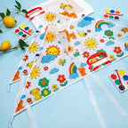 Syhood 20 Pcs DIY Blank Kites Set 24 Inch Summer Decorating Coloring Kites - Image 6