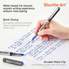 Shuttle Art RollerBall Pens, 50 Pack Blue Fine Point Roller Ball Pens, 0.5mm - Image 3