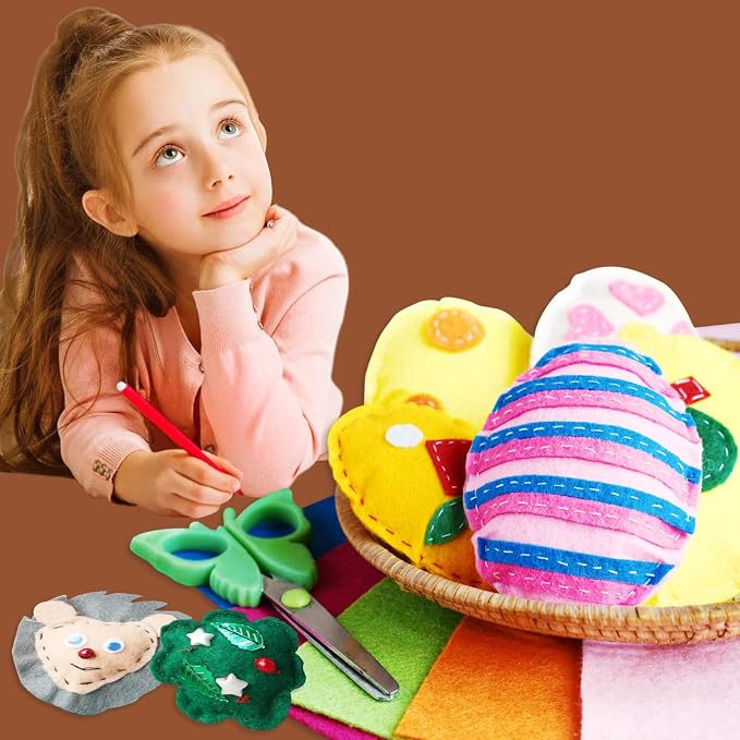 Jtnohx Color Felt, Soft Felt Sheets, 1.4mm Thick 8"x12" Handicraft Felt Fabrics - Image 7