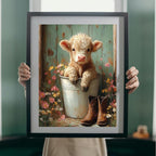 MBNTJHT DIY Cute Cow Paint by Numbers Kit - Image 5