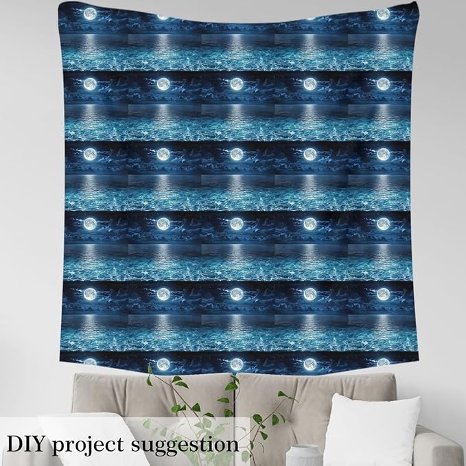 Erosebridal Ocean Flannel Fabric by The Yard Sea Marine Soft Not Stretchy Decor - Image 3