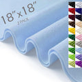 Light Blue Felt Fabric Sheets 18" x 18" 1.6mm Soft Craft Felt | Soft Precut by AblemeDeco