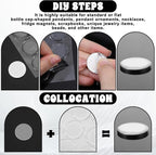 100 PCS Epoxy Stickers 1" Round Epoxy Bottle Cap Stickers Clear Epoxy-Resin - Image 5