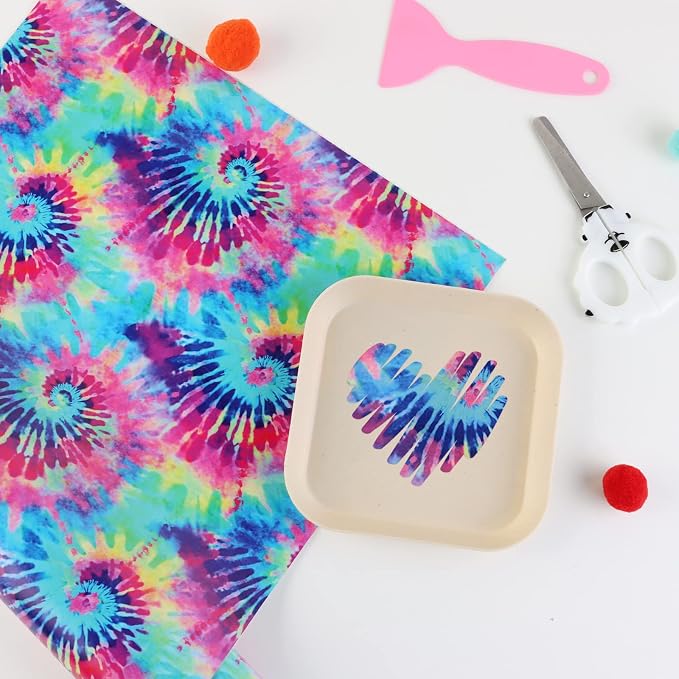 Tintnut Tie Dye Permanent Vinyl Roll 12in x 5ft Purple Red Adhesive Vinyl | - Image 7