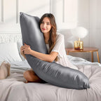 BEDELITE Satin Body Pillow Cover, Super Soft and Cooling Body Pillow Pillowcase - Image 6