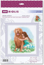 RIOLIS - True Friend 2158, Dogs Cross Stitch Kits 11¾" x 11¾", Counted Cross - Image 2