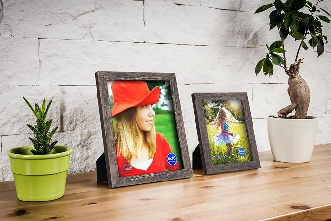 RPJC 8x10 Picture Frames Made of Solid Wood High Definition Glass - Image 7