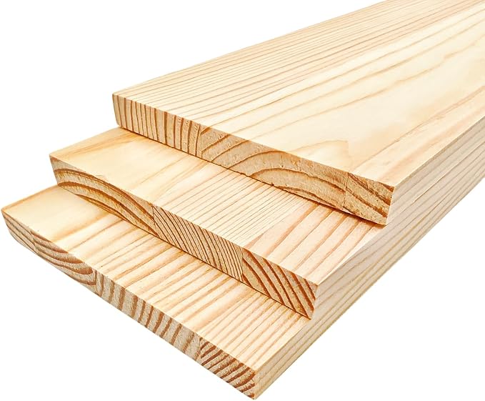 3PCS Rectangle Wood Boards Unfinished Wood Blocks - Image 4