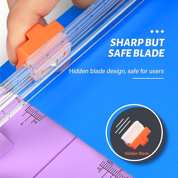 Evteck Paper Cutter 12 Inch Paper Trimmer Slider Crafting Scrapbooking Supplies - Image 3