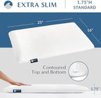 Bluewave Bedding Extra Slim Gel Memory Foam Pillow - Image 3