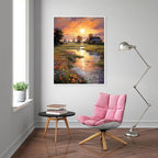 Eiazuiks Diamond Painting Kits for Adults, Sunset 5D DIY Diamond Art Kits Full - Image 4
