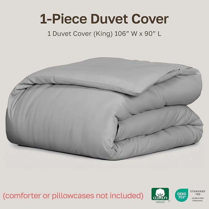 California Design Den 100% Cotton Duvet Cover King Only - Image 5