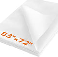 ZOMONETI Light Weight 53"*72" White Iron On Non-Woven Fusible Interfacing by ZOMONETI